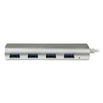 StarTech.com Hub Ladrón USB 3.0 de 4 Puertos. USB-A alimentado por el bus, 5 Gbps, portátil y con carcasa resistente. SKU: ST43004UA