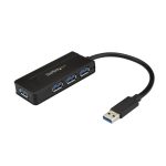 StarTech.com Hub Concentrador Portátil USB 3.0 SuperSpeed de 4 Puertos de 5Gbps con Carga Rápida, SKU ST4300MINI