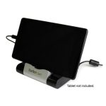 StarTech.com Concentrador USB 3.0 de 3 Puertos con carga rápida de 2.1A y base para portátiles y tablets con Windows, SKU ST4300U3C1B