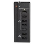 StarTech.com estación de carga USB de 7 puertos autónoma con 5 puertos de 1A y 2 puertos de 2A, SKU ST7C51224EU