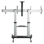Soporte para TV StarTech.com STNDMTVDUO, compatible con televisores de hasta 60 pulgadas, colores negro y plata