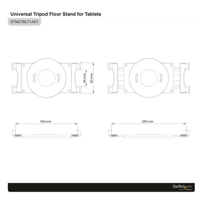 StarTech.com Trípode Ajustable de Piso para Tablets 1 StarTech.com Trípode Ajustable de Piso para Tablets