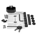 Pedestal StarTech para iPad con seguro antirrobo, modelo STNDTBLT1FS, ideal para proteger tu dispositivo.