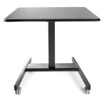 StarTech.com escritorio móvil de pie, carrito mesa portátil ajustable ergonómica con ruedas, estación de trabajo rodante para ordenador o portátil, SKU STSCART2
