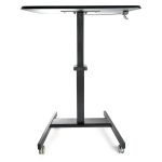 StarTech.com escritorio móvil de pie, carrito mesa portátil ajustable ergonómica con ruedas, estación de trabajo rodante para ordenador o portátil, SKU STSCART2