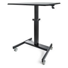 StarTech.com escritorio móvil de pie, carrito mesa portátil ajustable ergonómica con ruedas, estación de trabajo rodante para ordenador o portátil, SKU STSCART2