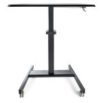 StarTech.com escritorio móvil de pie, carrito mesa portátil ajustable ergonómica con ruedas, estación de trabajo rodante para ordenador o portátil, SKU STSCART2