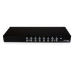 Conmutador Switch KVM de StarTech.com con capacidad de 1U, OSD, cables y 16 puertos USB A y vídeo VGA HD15, SKU: SV1631DUSBUK