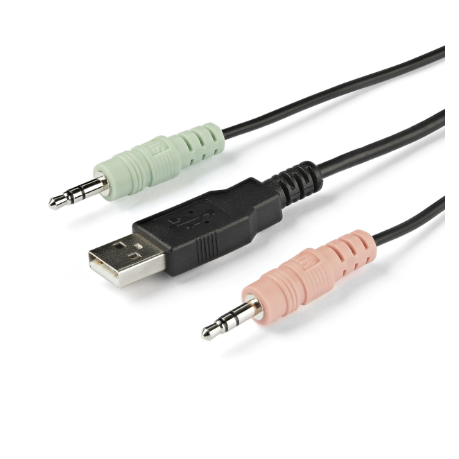 StarTech.com Switch Conmutador KVM de 2 Puertos HDMI - 4K de 60Hz - Switch Conmutador Selector KVM Compacto de Sobremesa Ultra HD UHD con 2 Salidas de Vídeo - con Cables de 1,2m y Audio Incorporado - Conmutado Remoto y Alimentado por el Bus - para MacBook y Thinkpad 2 StarTech.com Switch Conmutador KVM de 2 Puertos HDMI - 4K de 60Hz uso en escritorio