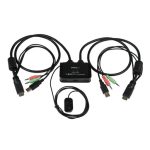 Conmutador Switch KVM StarTech.com de 2 puertos HDMI USB con audio compatible con resoluciones de 1080p SKU: SV211HDUA