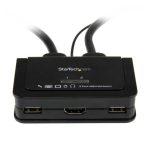 Conmutador Switch KVM StarTech.com de 2 puertos HDMI USB con audio compatible con resoluciones de 1080p SKU: SV211HDUA