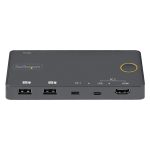 StarTech.com Switch Conmutador de 2 Puertos Híbrido USB-A HDMI y USB-C para 1 Monitor HDMI 2.0 4K de 60Hz para Ordenador de Sobremesa o Portátil - SV221HUC4K