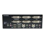 Conmutador KVM StarTech.com modelo SV231DD2DUA con 2 Puertos, soporte para Doble Monitor DVI, Audio y 4 Puertos USB, resolución 1920x1200