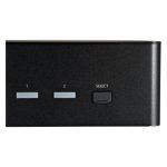 Switch Conmutador KVM de StarTech.com con SKU SV231DHU34K6, 2 puertos HDMI 2.0, soporta 4K a 60Hz, HDR, hub USB 3.0 de 2 puertos y 4 puertos USB 2.0 HID.