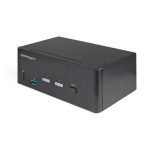 Switch Conmutador KVM de StarTech.com con SKU SV231DHU34K6, 2 puertos HDMI 2.0, soporta 4K a 60Hz, HDR, hub USB 3.0 de 2 puertos y 4 puertos USB 2.0 HID.
