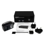 StarTech.com Conmutador Switch KVM de 2 puertos USB 2.0 con soporte de Audio y Video DisplayPort para 2 Monitores - SKU SV231DPDDUA