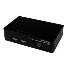 StarTech.com Conmutador Switch KVM profesional de 2 puertos con vídeo DisplayPort, USB y audio, resolución 2560x1600, SKU SV231DPUA