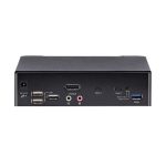 StarTech.com Switch KVM USB C Tipo C con 2 puertos DisplayPort, 4K UHD HDR a 60Hz, Audio 3.5mm, Hub 4x USB y 2x USB A 3.2 Gen 1 de 5Gbps, SKU SV231DPUCA