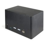 StarTech.com Switch Conmutador KVM de 2 Puertos DisplayPort 1.2 para 4 Monitores UHD 4K 60Hz con HDR y Hotkeys, 2 Puertos USB 3.0 y 4 Puertos USB 2.0 HID, SKU SV231QDPU34K