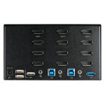 StarTech.com Switch Conmutador KVM de 2 Puertos DisplayPort 1.2 para 4 Monitores UHD 4K 60Hz con HDR y Hotkeys, 2 Puertos USB 3.0 y 4 Puertos USB 2.0 HID, SKU SV231QDPU34K