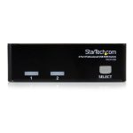 StarTech.com conmutador switch profesional KVM con 2 puertos para vídeo VGA, conexión USB y soporte de hasta 1920x1440, SKU SV231USBGB