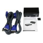 StarTech.com conmutador switch profesional KVM con 2 puertos para vídeo VGA, conexión USB y soporte de hasta 1920x1440, SKU SV231USBGB
