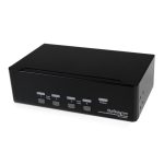 StarTech.com Conmutador Switch KVM 4 Ordenadores 2 Monitores Dobles DVI Audio 4 Puertos USB, resolución 2048x1536. SKU: SV431DD2DUA