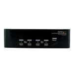 StarTech.com Conmutador KVM Switch para controlar 4 ordenadores con 2 monitores dobles DVI VGA, audio y puertos USB, modelo SV431DDVDUA