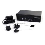 StarTech.com Conmutador KVM Switch para controlar 4 ordenadores con 2 monitores dobles DVI VGA, audio y puertos USB, modelo SV431DDVDUA