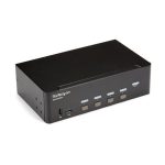 StarTech.com Switch Conmutador KVM de 4 Puertos HDMI con resolución 4K a 30Hz y soporte de pantalla doble, SKU SV431DHD4KU