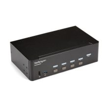 StarTech.com Switch Conmutador KVM de 4 Puertos HDMI con resolución 4K a 30Hz y soporte de pantalla doble, SKU SV431DHD4KU