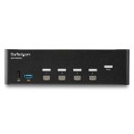 StarTech.com Switch Conmutador KVM de 4 Puertos HDMI con resolución 4K a 30Hz y soporte de pantalla doble, SKU SV431DHD4KU