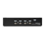 StarTech.com Switch Conmutador KVM de 4 Puertos DisplayPort, soporta resolución 4K 60Hz, adecuado para Dell, HP y Apple, con Hub USB 2.0 y audio, SKU: SV431DPUA2