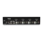 StarTech.com Switch Conmutador KVM de 4 Puertos DisplayPort, soporta resolución 4K 60Hz, adecuado para Dell, HP y Apple, con Hub USB 2.0 y audio, SKU: SV431DPUA2
