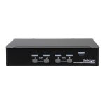 StarTech Conmutador Switch KVM 4 puertos con vídeo DisplayPort 2560x1600, Hub USB 2.0 y audio. SKU: SV431DPUA