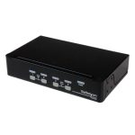 Conmutador StarTech.com Switch KVM con 4 puertos de vídeo VGA y USB 2.0, ideal para montaje en rack de 1U - SKU: SV431DUSBU