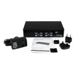 Conmutador StarTech.com Switch KVM con 4 puertos de vídeo VGA y USB 2.0, ideal para montaje en rack de 1U - SKU: SV431DUSBU