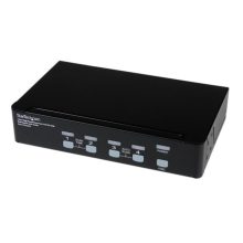 StarTech.com Switch KVM de 4 Puertos con enchufe de vídeo DVI de doble enlace y audio USB 2.0, referencias SKU SV431DVIUAHR