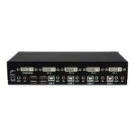 StarTech.com Switch KVM de 4 Puertos con enchufe de vídeo DVI de doble enlace y audio USB 2.0, referencias SKU SV431DVIUAHR