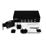 StarTech.com Switch KVM de 4 Puertos con enchufe de vídeo DVI de doble enlace y audio USB 2.0, referencias SKU SV431DVIUAHR