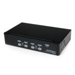 StarTech.com Conmutador Switch Profesional KVM con 4 Puertos de vídeo VGA y USB, soporta resoluciones hasta 1920x1440. SKU SV431USB.