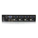 StarTech.com Conmutador Switch Profesional KVM con 4 Puertos de vídeo VGA y USB, soporta resoluciones hasta 1920x1440. SKU SV431USB.