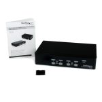 StarTech.com Conmutador Switch Profesional KVM con 4 Puertos de vídeo VGA y USB, soporta resoluciones hasta 1920x1440. SKU SV431USB.