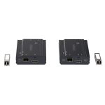 Imagen del extensor KVM HDMI de StarTech.com para 4K con fibra, longitud de hasta 300m, incluye módulos SFP+ MMF de 10Gb, SKU SV565FXHD4KU