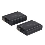 Imagen del extensor KVM HDMI de StarTech.com para 4K con fibra, longitud de hasta 300m, incluye módulos SFP+ MMF de 10Gb, SKU SV565FXHD4KU