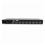 StarTech.com Conmutador Switch KVM de 8 puertos de video VGA HD15 y USB 2.0 con audio, SKU SV831DUSBAU. Montaje en rack 1U.