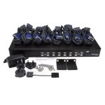StarTech.com Conmutador Switch KVM 1U con OSD y cables, 8 puertos USB A, vídeo VGA HD15, SKU SV831DUSBUK
