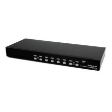 StarTech.com Conmutador Switch KVM de 8 Puertos con soporte de Vídeo DVI y conexión USB 2.0, modelo SV831DVIU. Perfecto para gestión de múltiples computadoras con un solo monitor, teclado y ratón.