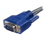 StarTech.com Cable KVM USB VGA 2 en 1 Ultra Delgado de 1,8 metros, SKU SVUSBVGA6, ideal para conectar múltiples dispositivos.