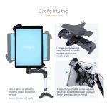 Soporte pasivo para Tablet/UMPC de StarTech.com, modelo TABLET-VESA-ADAPTER en color negro. Ideal para montaje en paredes o brazos con estándar VESA.